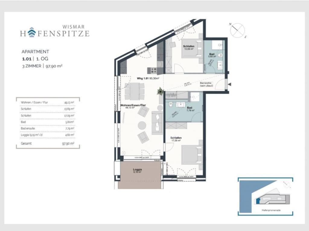 Hafenspitze App 01 Apartment Wismar Exterior photo